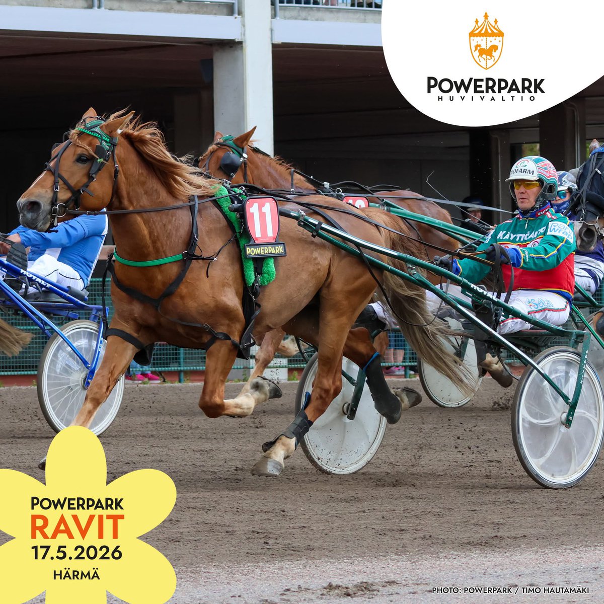 PowerParkRavit's tweet photo. PowerPark - 17.5.2026 - PowerPark Winner
Lähtö 3
LUMI-UKKI / Hannu Hietanen
#kesä2026 #powerparkinravit #ponit #ravit #ravikesä2026 #härmä #powerpark #visitkauhava #raviurheilu #powerparkinravirata #winner #voittajat #powerparkwinner #kuninkuusravit2028 https://t.co/b1ieMdlJmY