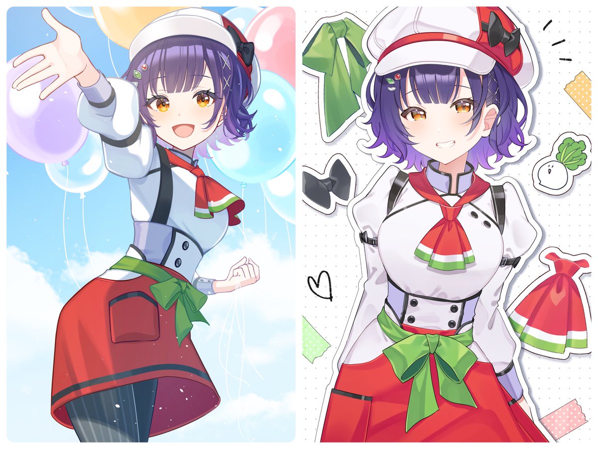 ←1年前描いたすず菜ちゃんと今週描いたすず菜ちゃん→ 上手くなったか