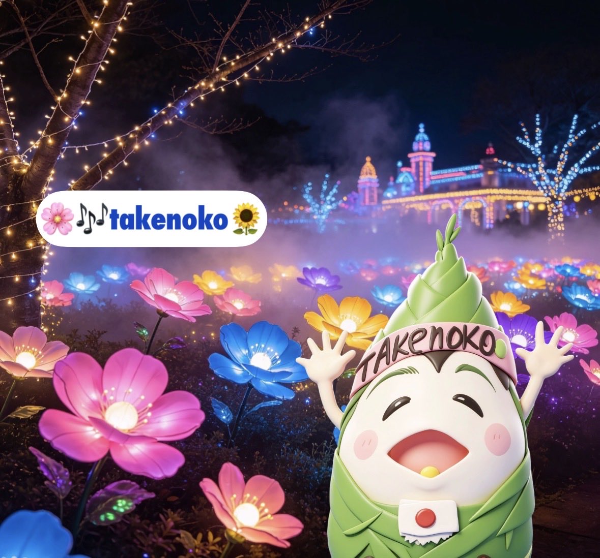 🌸🎶takenoko🌻さち 𝕏|•'-'•)INから *'◇')こんばんは～🍎🍏 いつも