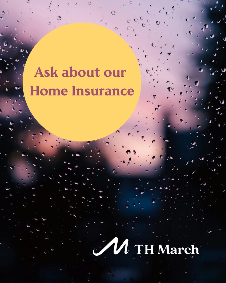 THMarchUK's tweet photo. ☔ Don’t let rainy weather catch you off guard - protect your home from damage caused by floods and storms today! Visit our website today to find out more about our home insurance policies: https://t.co/yGLBpB08gk

#HomeInsurance #THMarchInsurance https://t.co/IqaXys37dj https://t.co/e2ibIlnIzU