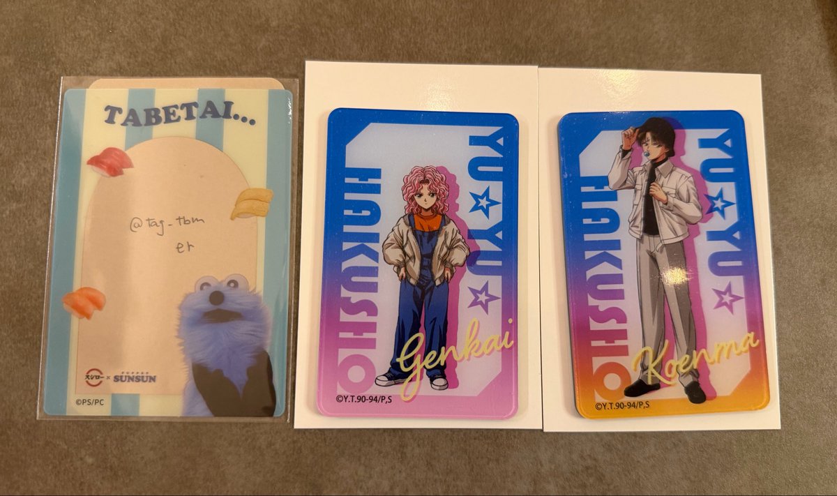 tag_tbm's tweet photo. 【交換】幽遊白書 カードミラー 100均 ダイソー セリア

譲 コエンマ 幻海

求 蔵馬＆飛影 妖狐＆コエンマ

郵送希望です
お気軽にお声掛けください https://t.co/qxWM32sN0M