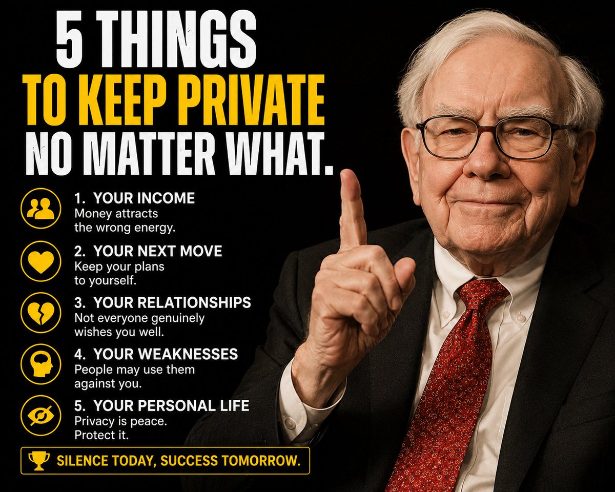 trueshako's tweet photo. Most people post everything. The strongest move is knowing what to keep private. Which one is hardest for you? 👇 https://t.co/KNb7nSNm2c