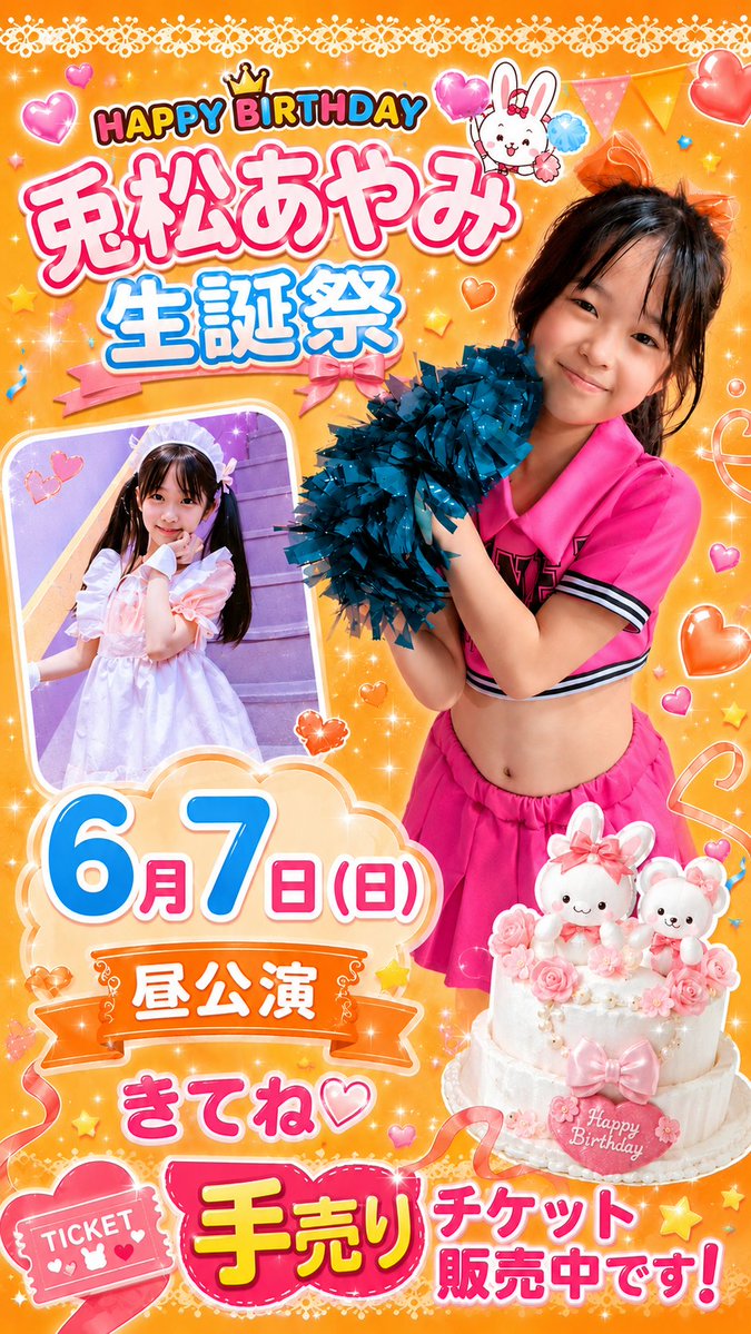 生誕祭の告知画像作ってみたよ♡絶対来て欲しいな🥺 デザフェスでも