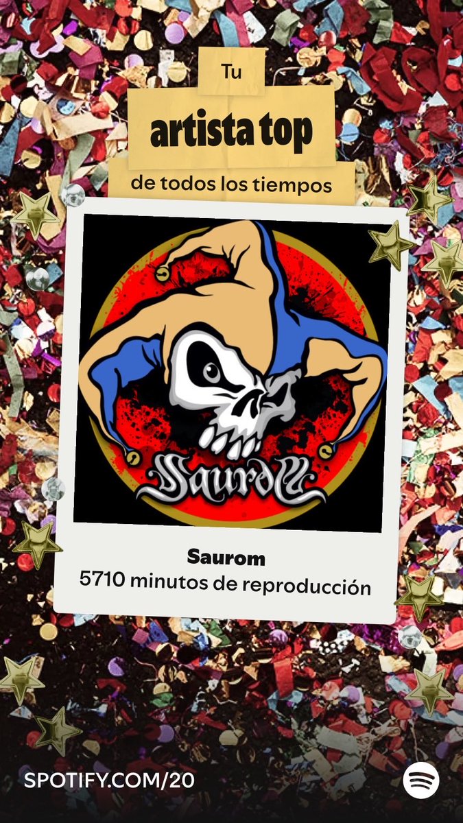 CUnionista's tweet photo. Saurom es a quien más he escuchado en Spotify desde el 10/5/09. ¡Descubre tu artista top en Años en modo Fiesta!  https://t.co/hsl7r6oaSX https://t.co/CG6hw7ToYc