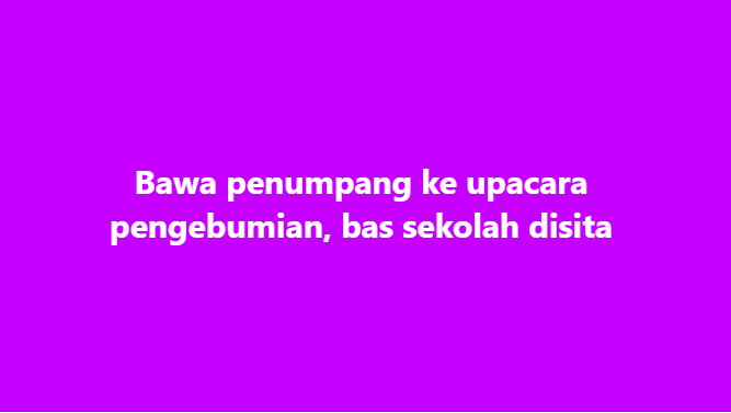 SinarOnline's tweet photo. Bawa penumpang ke upacara pengebumian, bas sekolah disita
Jabatan Pengangkutan Jalan (JPJ) menyita sebuah bas sekolah disini kerana didapati menyalahgunakan permit dengan tujuan membawa penumpang bagi tujuan upacara pengebumian.
#jpj #bassekolah #undangundang
Artikel https://t.co/IoNMLIm490
