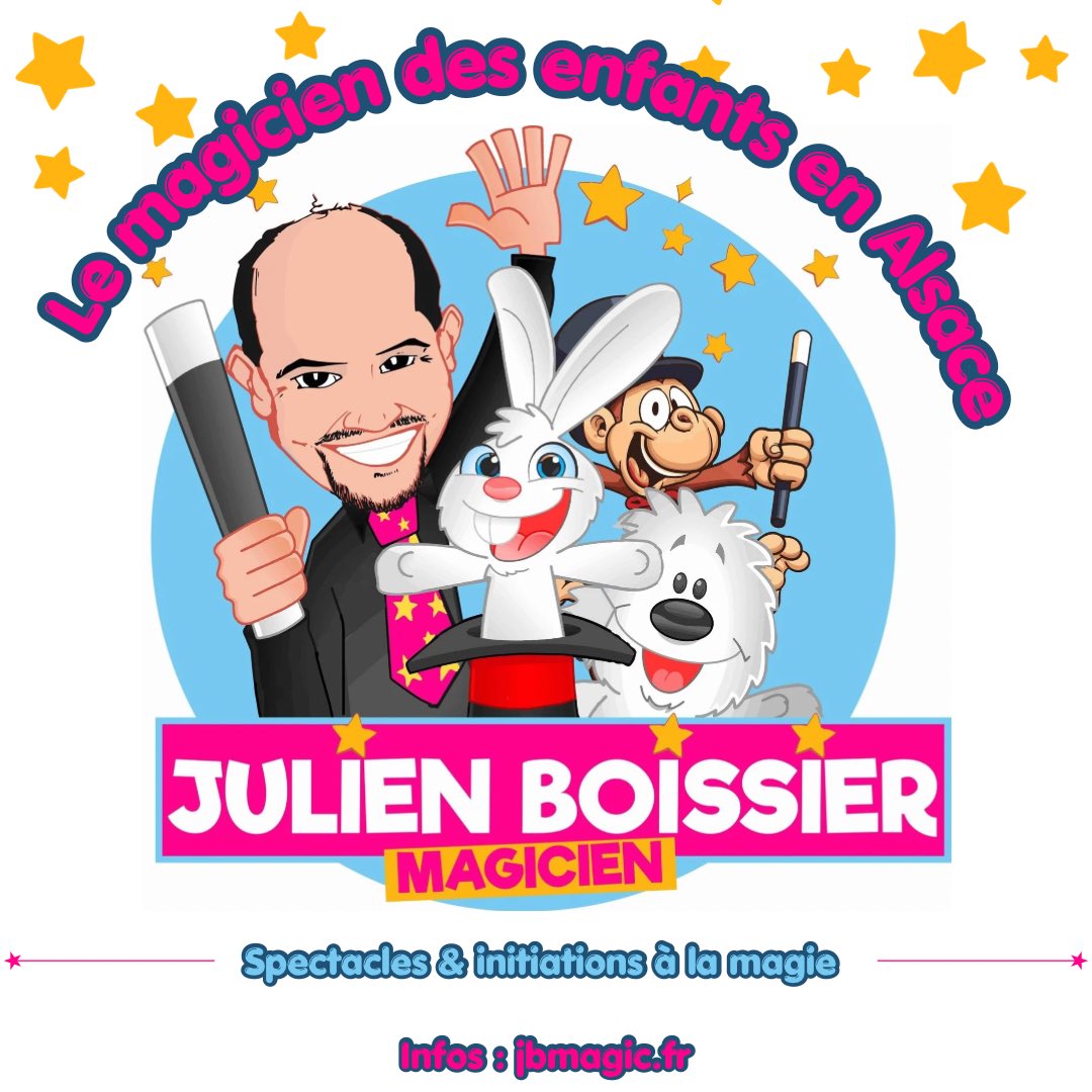 JBoissierMagic's tweet photo. Spectacles interactifs, anniversaires à domicile et initiations à la magie pour faire rêver petits… et grands enfants !
Infos &amp; réservations : https://t.co/buBpEjQjYu #magicienalsace #magicienstrabourg #anniversairenfant #spectacleenfants #animationsenfants https://t.co/a3OkeDEbQb