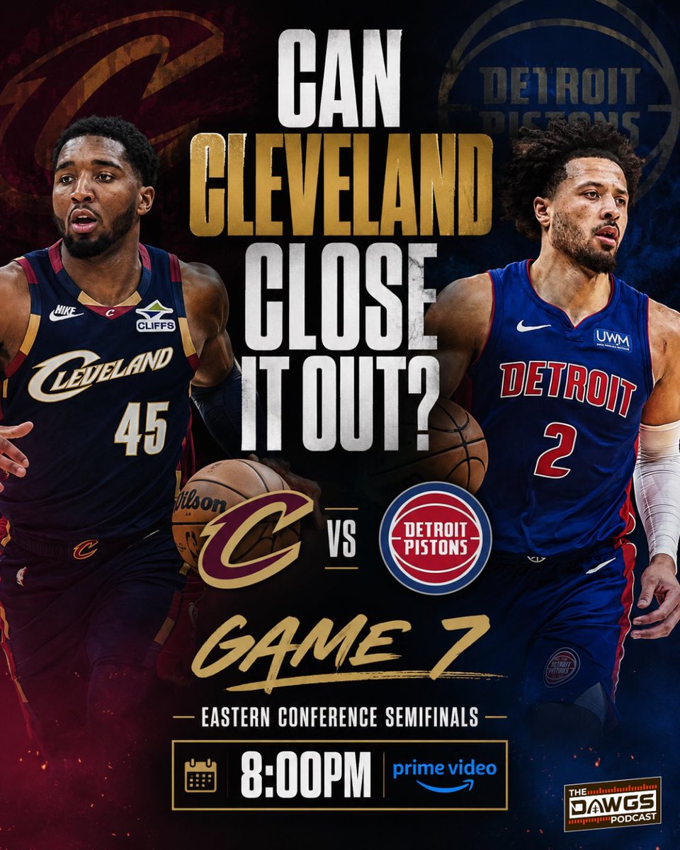 thedawgspodcast's tweet photo. Can the Cavs close out the series in Detroit tonight? https://t.co/DBWhtPMCcr