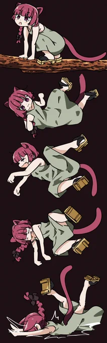 猫は背中から落ちない。