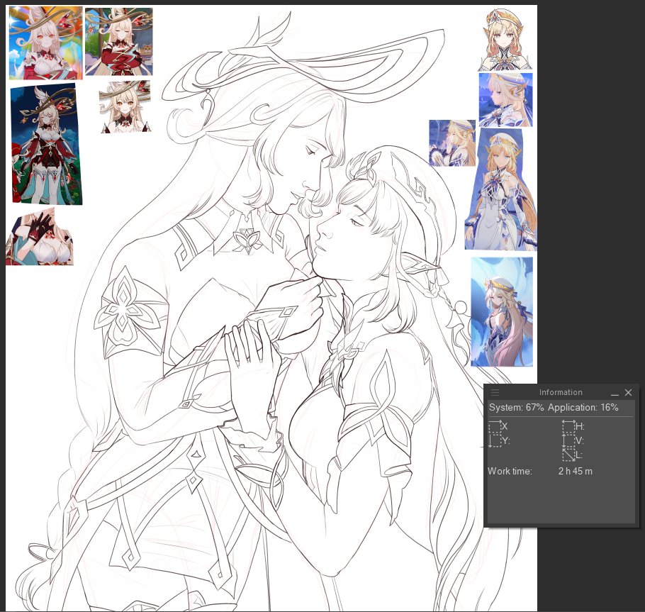 tvoyasashi's tweet photo. genshin linearts are pain in the ass #alicole #nicolereeyn #alicegenshin https://t.co/8ysfF1Y7oB