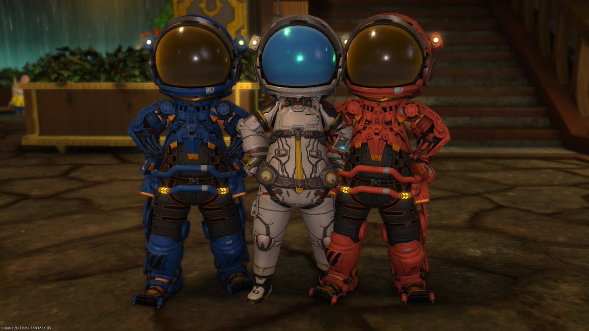 Ashu_shsh's tweet photo. これはあたいたちがフランス国旗のように並んで撮ったときのSSさ
＃FF14 https://t.co/r1uyQjaBdD