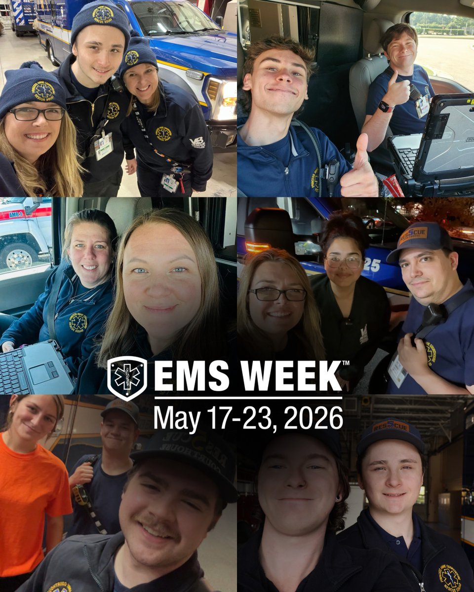 PACHVRS's tweet photo. Today begins EMS WEEK!!!
Health and Wellness, and Resiliency is all about checking up on each other and taking care of ourselves. Our system has a Peer-Support Team, Therapy Dogs, and MANY other resources for mental health in first responders. 
#EMSWeek2026 https://t.co/mGGbVpd5ER