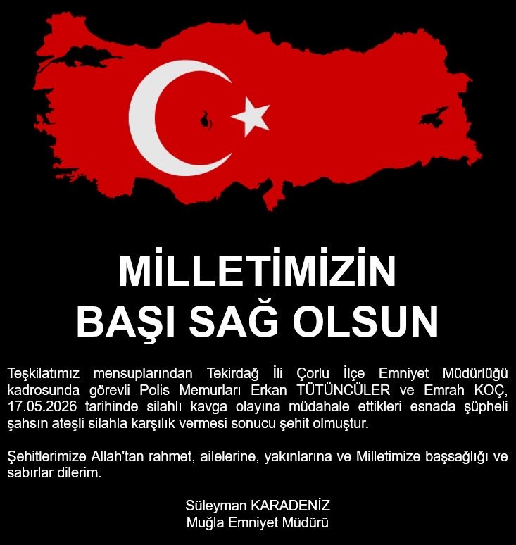 Muğla Emniyet Müdürlüğü tweet media