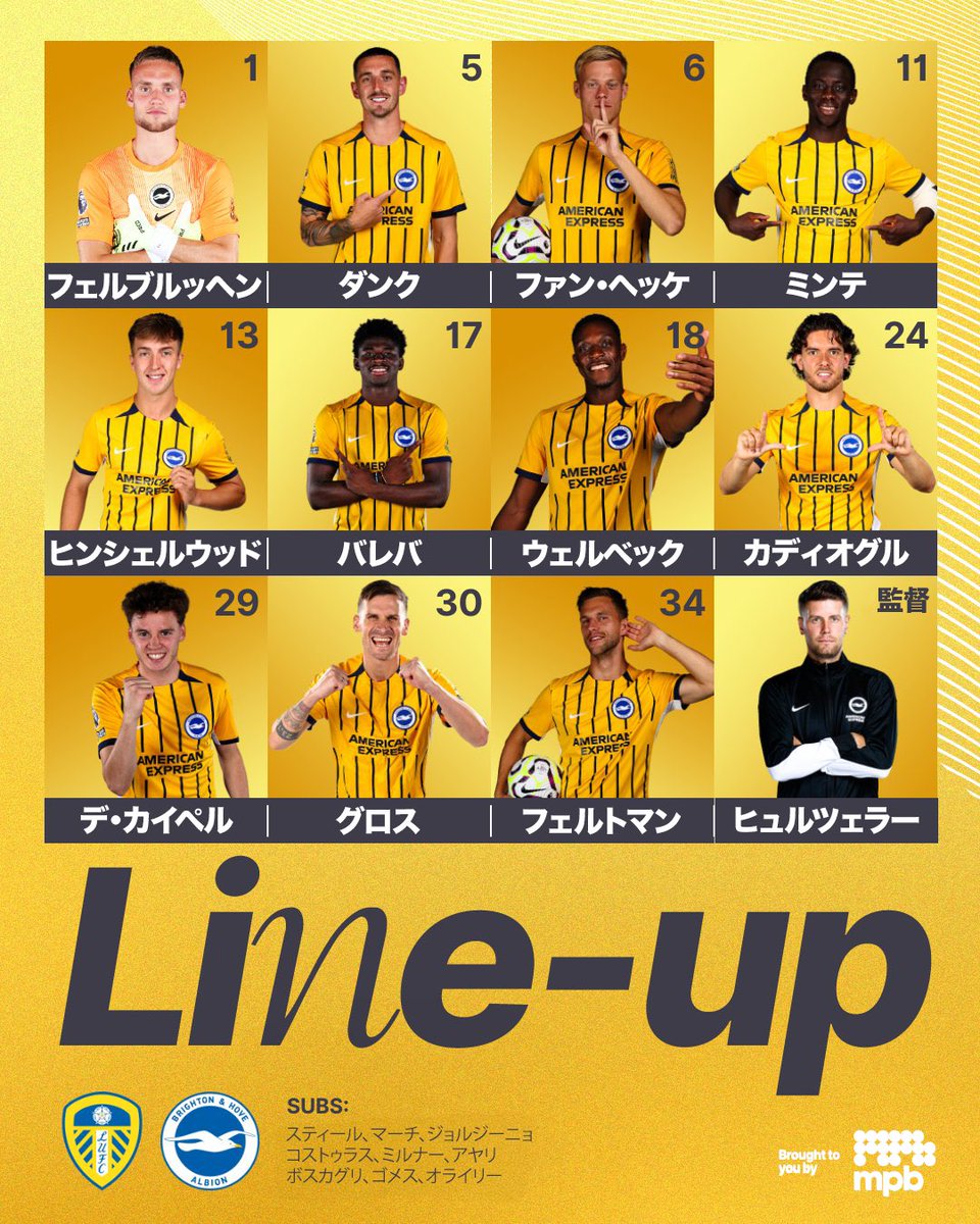 ブライトン & ホーヴ・アルビオン (@OfficialBHAJPN) / Posts / X