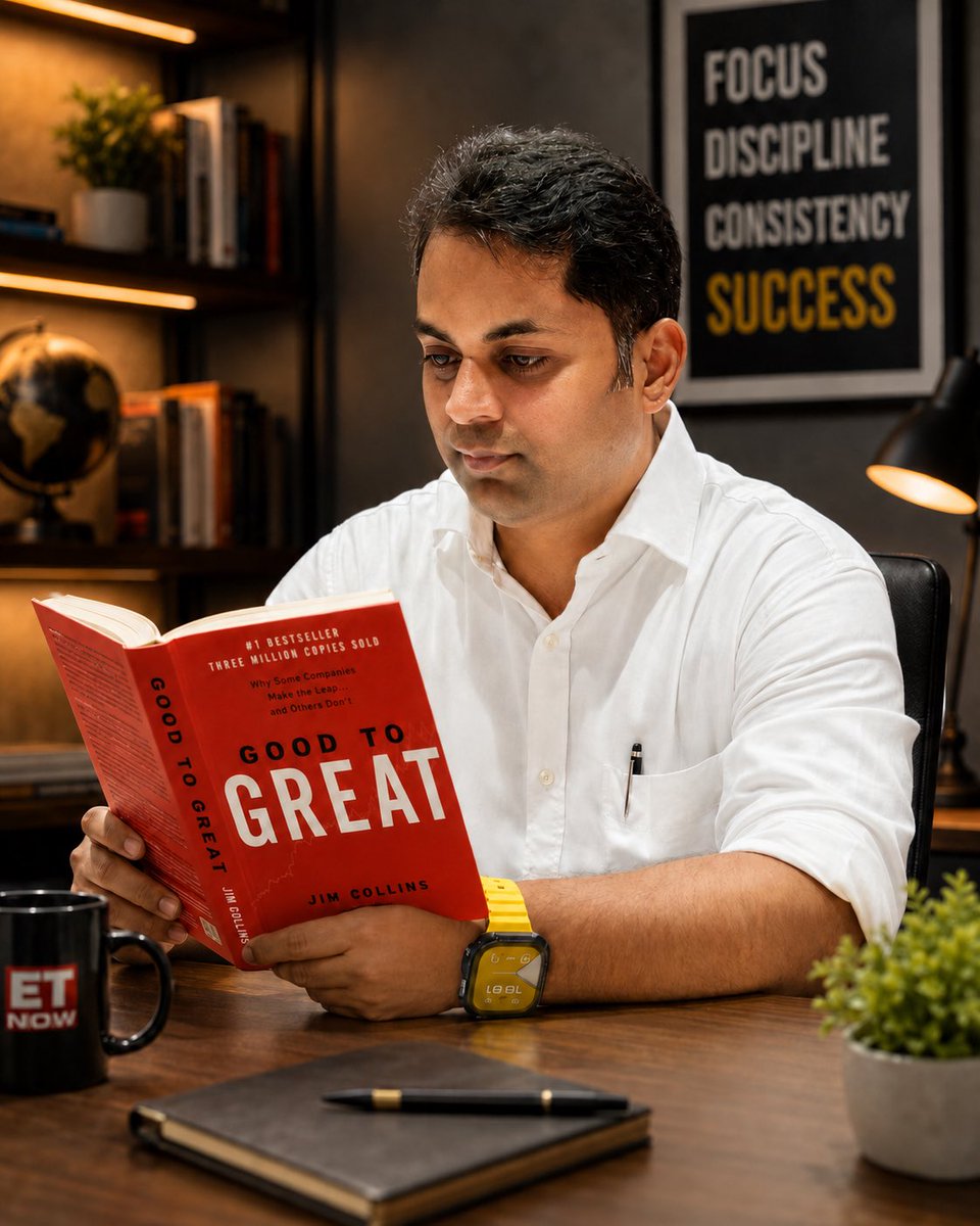 kbbothra's tweet photo. Finished reading Good to Great by Jim Collins in ~7 hours.

Biggest learning:

Greatness is never accidental. It is built through discipline, patience, focus & consistency.

A few gems from the book: • Humility + Will = Great Leadership
• Stockdale • HedgeHog concept • Consistency compounds like a flywheel • Process beats hype • Long-term thinking wins

Felt deeply relatable to investing & markets and even Life at large.

The market rewards: > Patience over panic. > Process over prediction. > Consistency over excitement.

Most people chase quick success. Very few build lasting greatness.

**Highly recommended read.**

What’s one book that changed your thinking?

#GoodToGreat #JimCollins #Investing #Leadership #StockMarket #Discipline #WealthCreation #PersonalGrowth