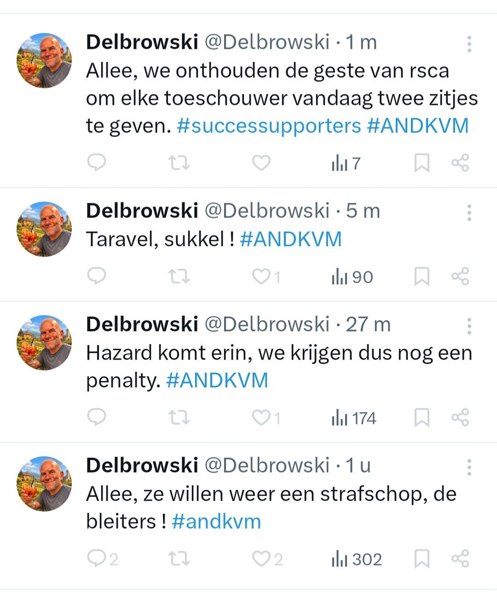 Tomminator1980's tweet photo. Zijn clubje staat eerst maar toch maar enkel over rsca posten. Echt de grootste loser op dit platform. #ANDKVM https://t.co/U0YXoZshxh