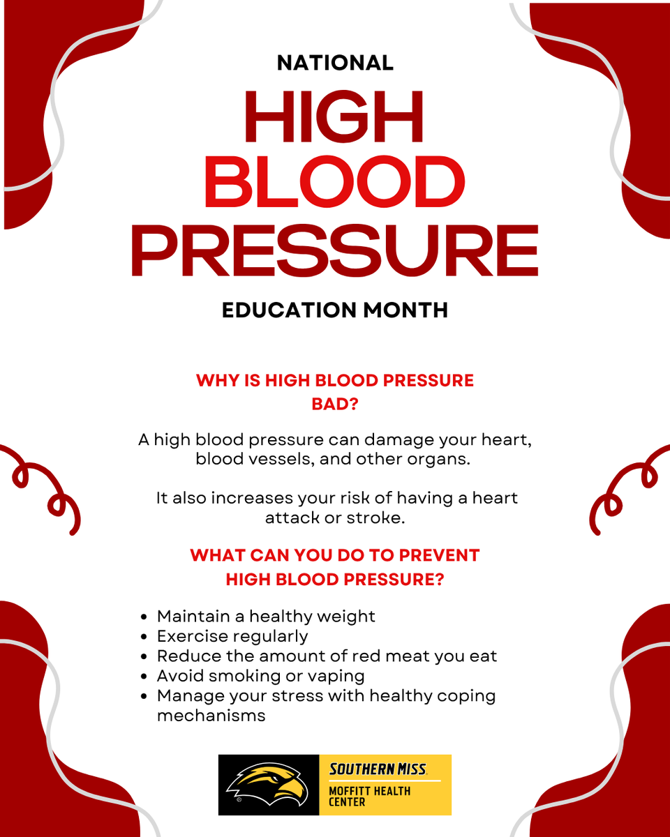 It's World Hypertension Day! High blood pressure often has no symptoms, so  regular checks are key. Take a moment to monitor your numbers and make  heart-healthy choices. #WorldHypertensionDay #HeartHealth #StayHealthyEagles