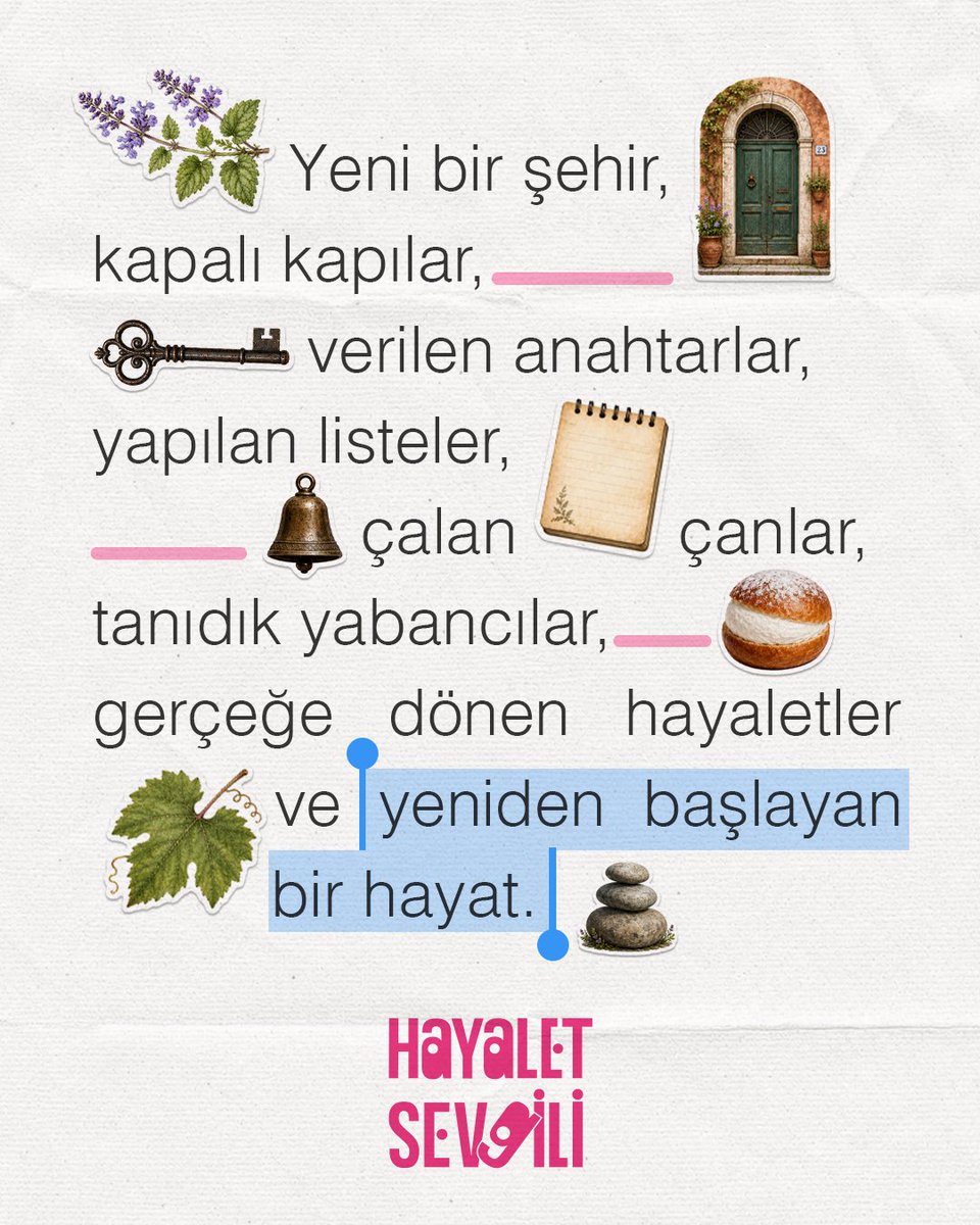 hayaletsvgili's tweet photo. Hayalet Sevgili’de sizi neler bekliyor? Gelin, bu satırlarda birlikte keşfedelim. 👀

#HayaletSevgili yakında sizlerle. 🎬 @lobiprod https://t.co/Z5ciD0BBlo
