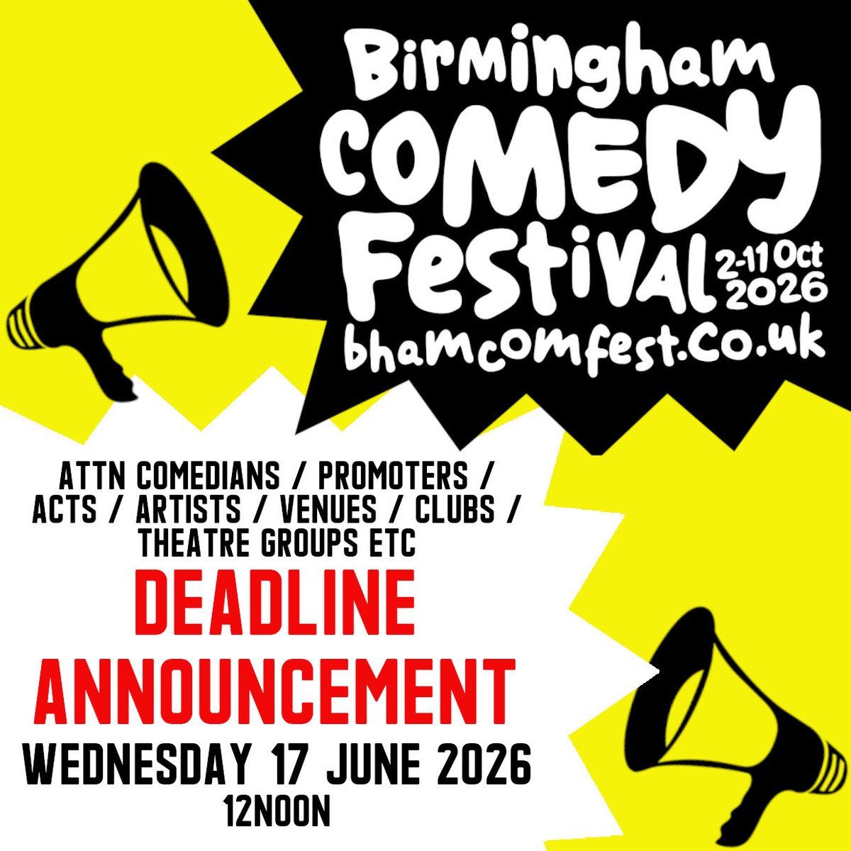 Bham Comedy Festival tweet media