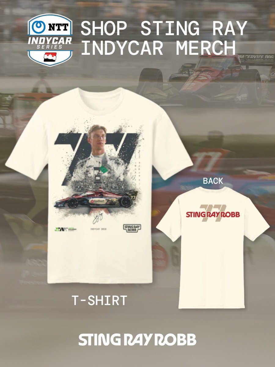 sting_ray_robb's tweet photo. Grab some @indycar swag at @IMS! 🏁

Stop by the Gasoline Alley or Fan Village Shops to grab your size! (T-shirts are only in the Fan Village Shop)

Or grab it online at: https://t.co/TberjWdYGI

@juncoshollinger // @teamchevy // @goodheartvet // @FreedomSvcDogs // #JHR // #SRR77 https://t.co/6adfVJnvjn