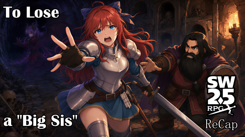 SW_Chronicler's tweet photo. The skeleton finally falls.

Harmony is nearly spent.
Bardin brings the boot.
Striker returns with violence and flair.
And then the real horror begins:

https://t.co/Yw9E56rarG

#ttrpg #TRPGコンベンション #rpg #swordworld25 #sw25 https://t.co/otlZK3Bbtj