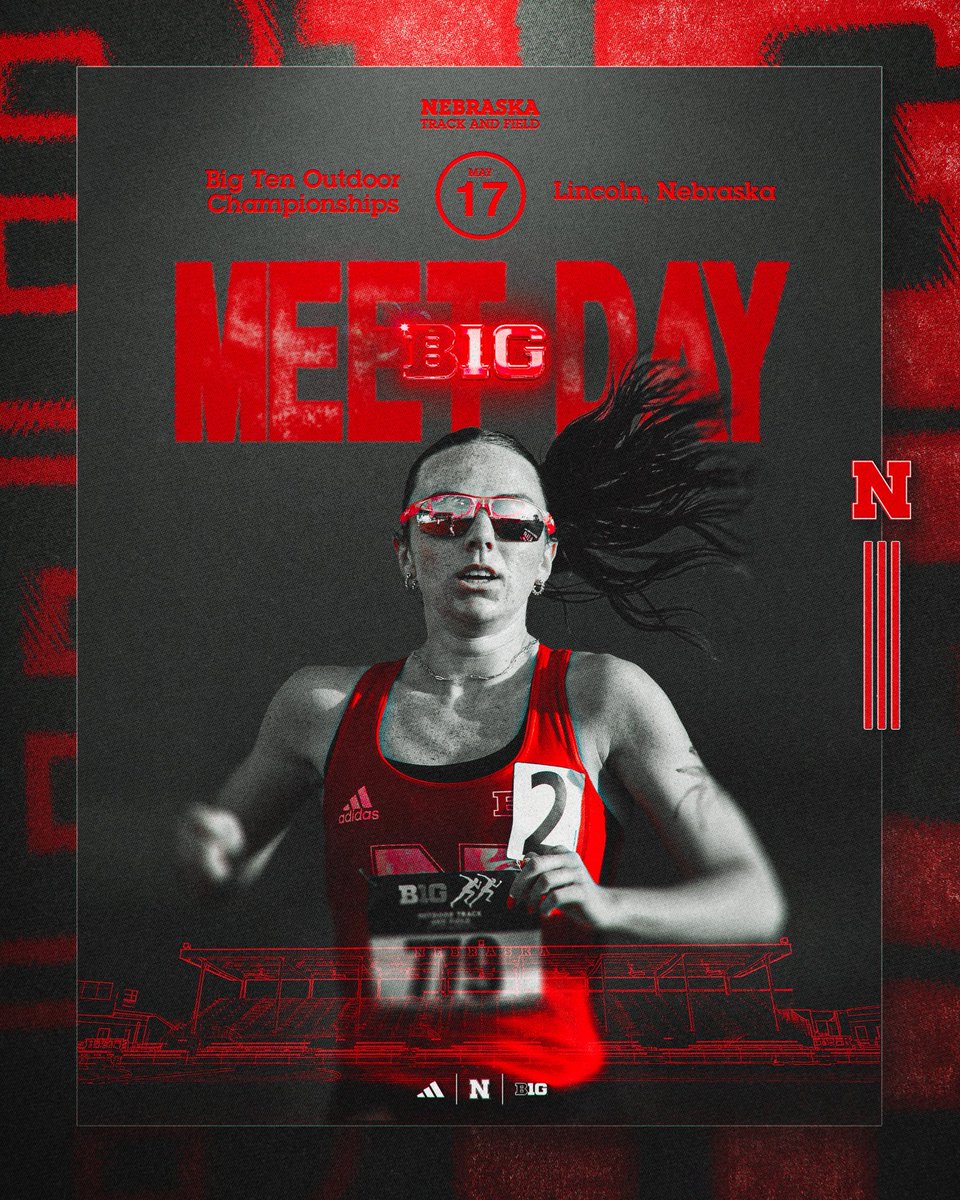 HuskerTFXC's tweet photo. All finals. More titles to collect. 🏆

🗓️ Big Ten Outdoor Championships
📍 Lincoln, NE - Nebraska Outdoor Track
⌚️ Field Events » 10:10am CT
⌚️ Track Events » 12:34pm CT
🗞️ Day 2 Recap » https://t.co/yN3dfa8VPX
📈 Live Results » https://t.co/rYceYg0UsE
📺 BTN and B1G+ » https://t.co/3JQKS7cHEL