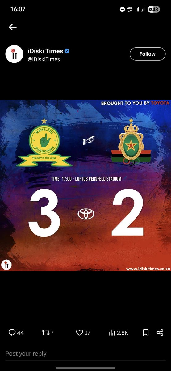 LTMagagula's tweet photo. @iDiskiTimes @ToyotaSA https://t.co/7UkI4AlMNt