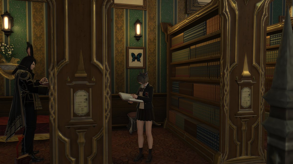 ulan4Atmos's tweet photo. ルーシーさんのイベント読書会にいってきた。
落ち着いた空間で読書が出来ていいですね

#SecretLibrary_ff14 https://t.co/j629nS98Kh