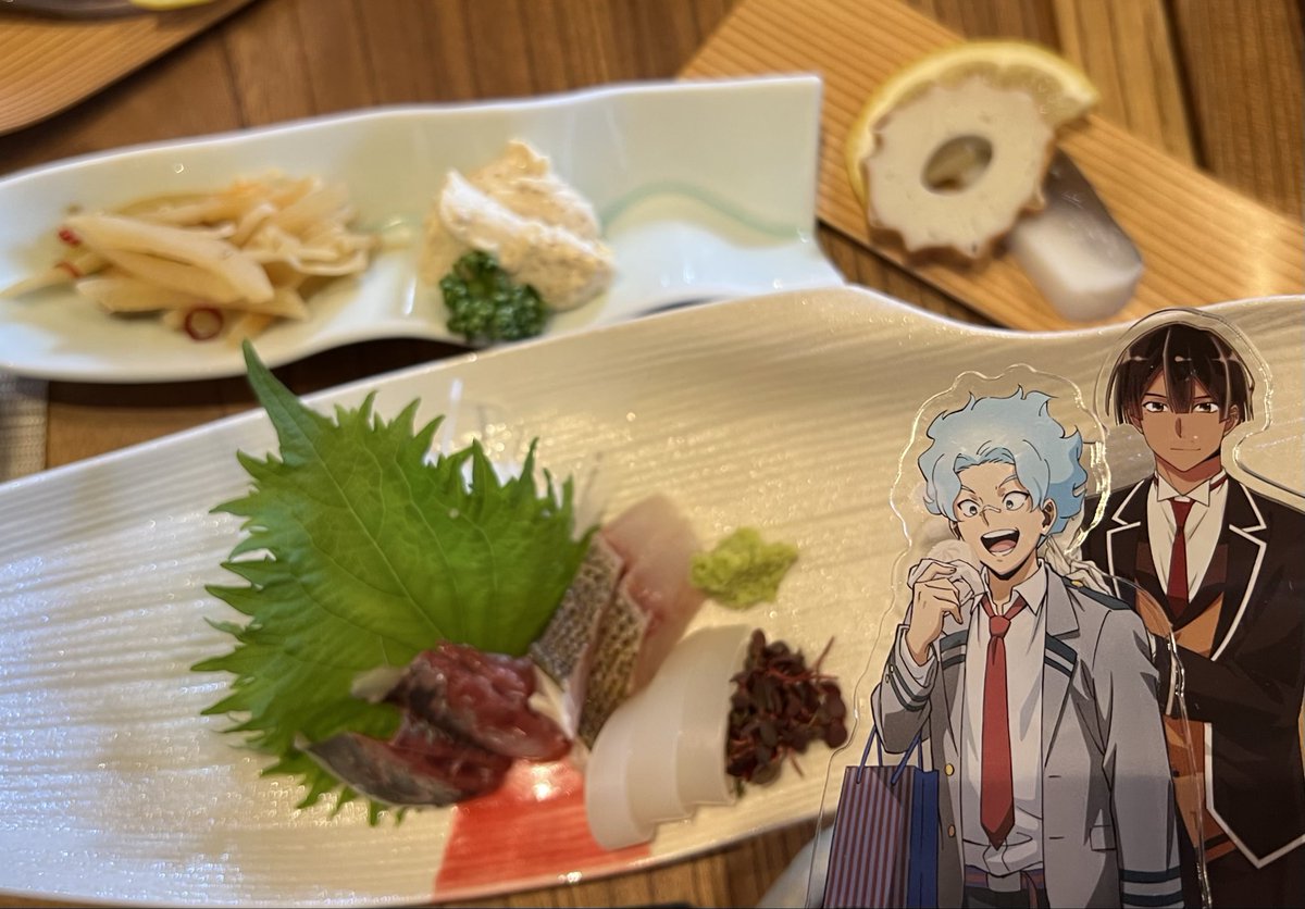 benjam1n_woods's tweet photo. Day 2-3: Sleep soon, had a delish dinner in a local Izakaya in Matsue :D
All dishes were visually pleasing & appetizing, & I particularly love the dashi-flavoured oden!
松江の居酒屋で晩ご飯食べた~
#Matsue #Escavalier #PokePlush
#松江市 #シュバルゴ #ポケぬい #ぬい撮り https://t.co/JUCuaUOti0