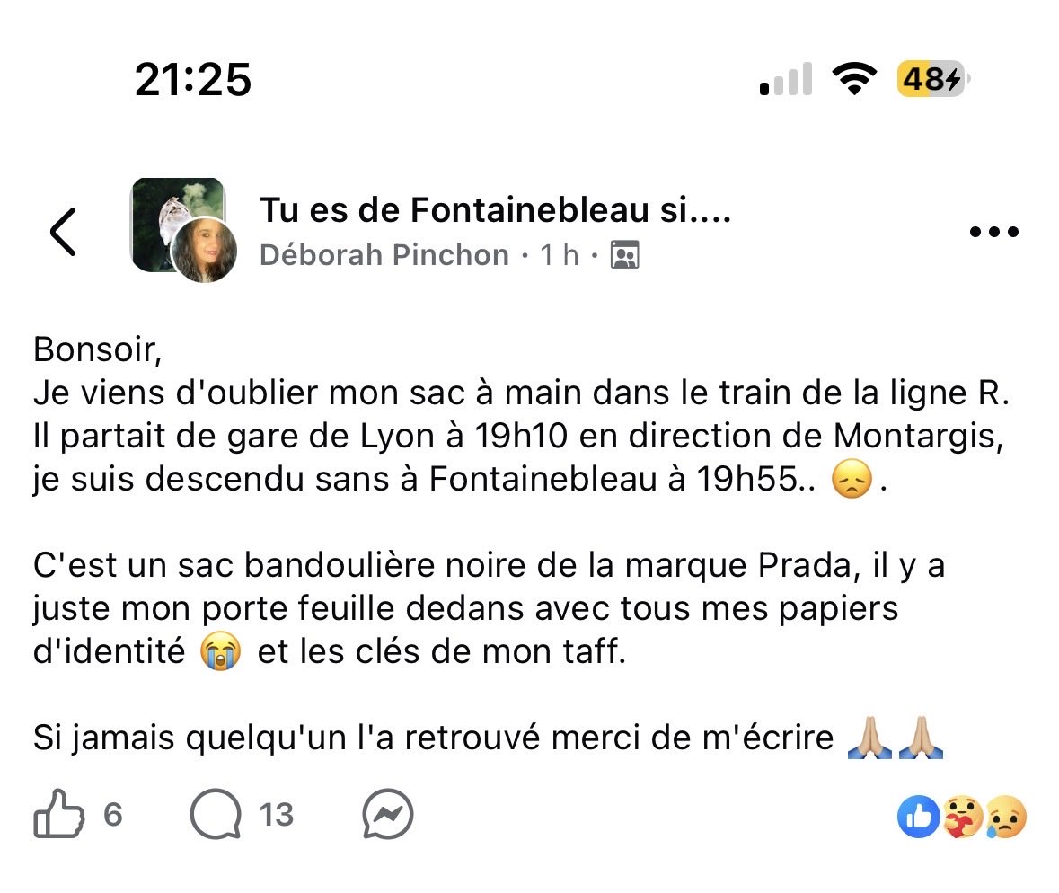 vmangholz's tweet photo. @LIGNER_SNCF 
Bonsoir de la
Part d’une personne qui a oublié son sac si jamais…
Merci beaucoup https://t.co/bg6KUaztQZ