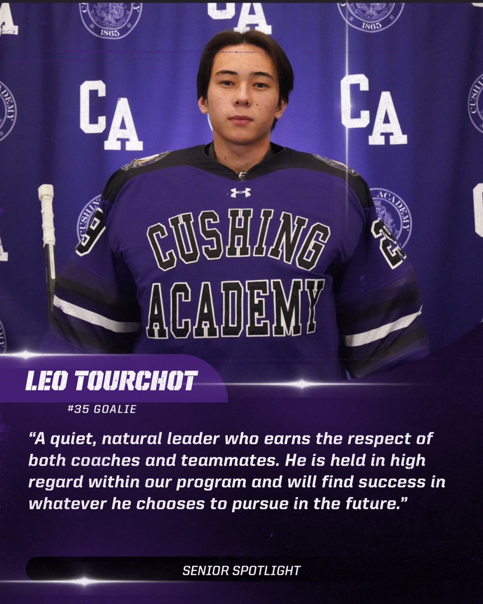 CushingBHockey's tweet photo. 🔦#SeniorSpotlight Thank you Leo Tourchot! Leo is a 3 year Penguin who started on our JV team, won a Rust Cup with our Varsity B team and moved up to our Varsity squad this past winter due to his work ethic, competitiveness and team first attitude! Good luck Leo! #RollPens 🐧 https://t.co/QKGQrTIcWt