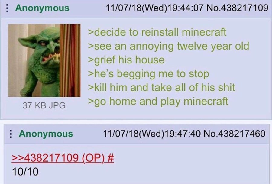 Greentext Poster tweet media