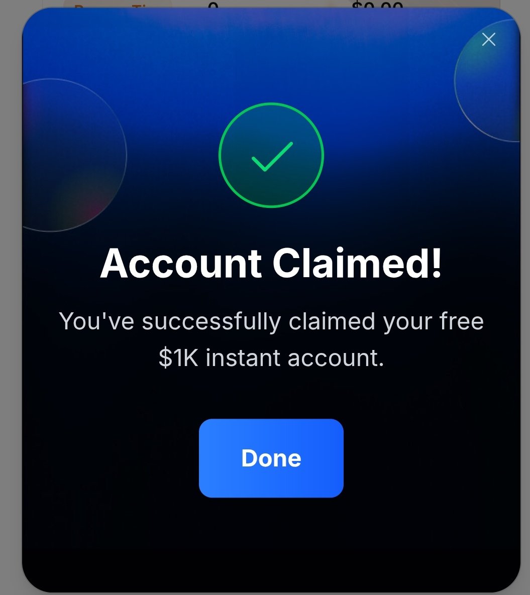 PRINCEABDUL_FX's tweet photo. AMAZING OPPORTUNITY IS HERE 🥳🎁 ONLY 1 CLICK TO CLAIM FREE $1K INSTANT ACCOUNT WITH 😀 @fundingpips 
Introduction 
Click this link to register https://t.co/eM57udHeFx
Go to the box area and click $1k instant account giveaway 🎁🎊
Do kyc and and just click claim you got it 💯✅️ https://t.co/fYg3byqdby