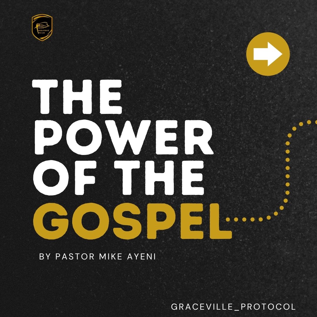 GCC_protocol's tweet photo. THE GOSPEL STILL CHANGES LIVES! 

The Gospel of Jesus Christ remains the ONLY power strong enough to save, transform, restore, and give eternal life.

#church
#graceville_protocol #GracevilleChristianCentre
#KingSolomonTeam
#protocol https://t.co/rUJJLZdCoS