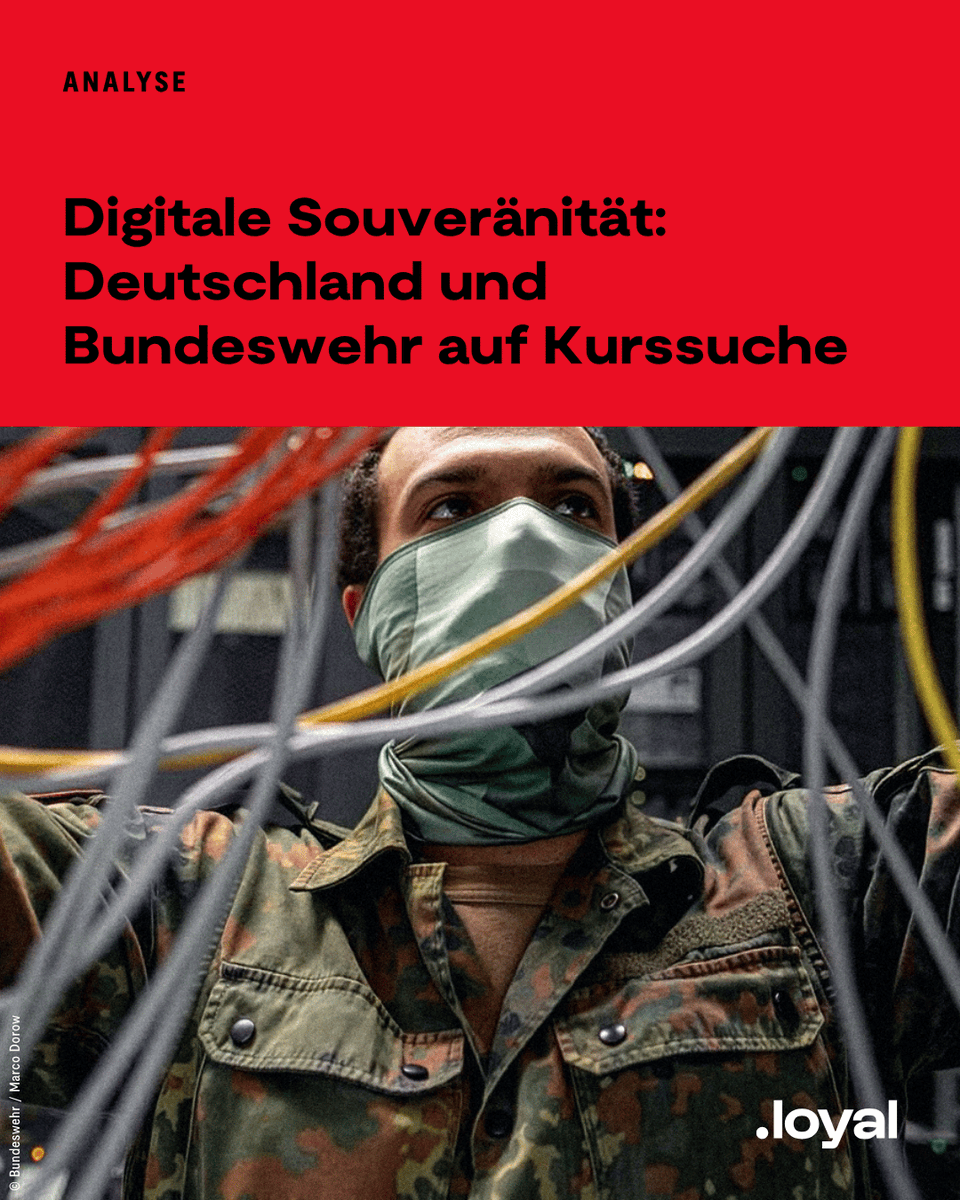 loyalmagazin's tweet photo. #Digitale Souveränität ist in aller Munde. Doch de facto verfolgt #Deutschland hierfür keine klare Strategie - das gilt auch für die #Bundeswehr. Warum das so ist, lest ihr hier 👉 https://t.co/B4ZEtz5l92

>> Wir sind das Magazin von @DieReserve << https://t.co/MToFAcvgqe