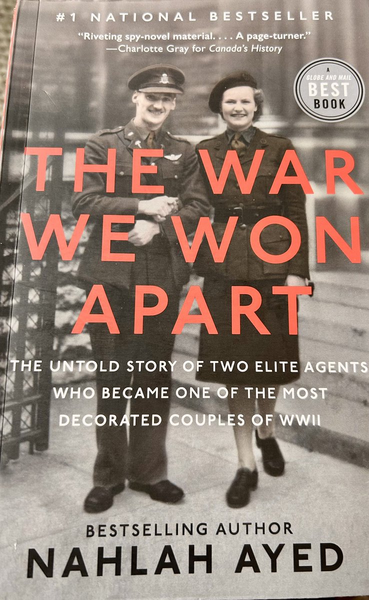AmbMacArthur's tweet photo. @DrHelenFry Such courage &amp; heroism displayed by young agents, male and female, disrupting Nazi response to Allied invasion so well documented in page turner of a book ‘The War We Won Apart’ by @NahlahAyed, a factual account of two secret agents who were married, Sonia Butt &amp; Guy d'Artois https://t.co/UNvvOB948x