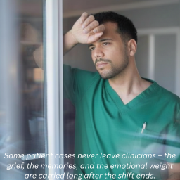 HospiceKeys's tweet photo. Some patient cases never leave clinicians ... the grief, the memories, and the emotional weight are carried long after the shift ends. https://t.co/ypWm98r6L6