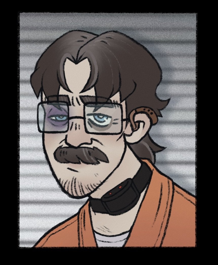 chudson_robert3's tweet photo. Wanted to redraw shroud's mug shot, just drew him a bit older
#dispatch #dispatchfanart #dispatchshroud #shrouddispatch https://t.co/aIDdgqnTub