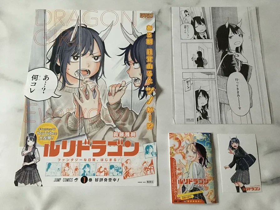 写真にあるルリドラゴンの1巻の非売品ポスターと試し読みが未だに手に