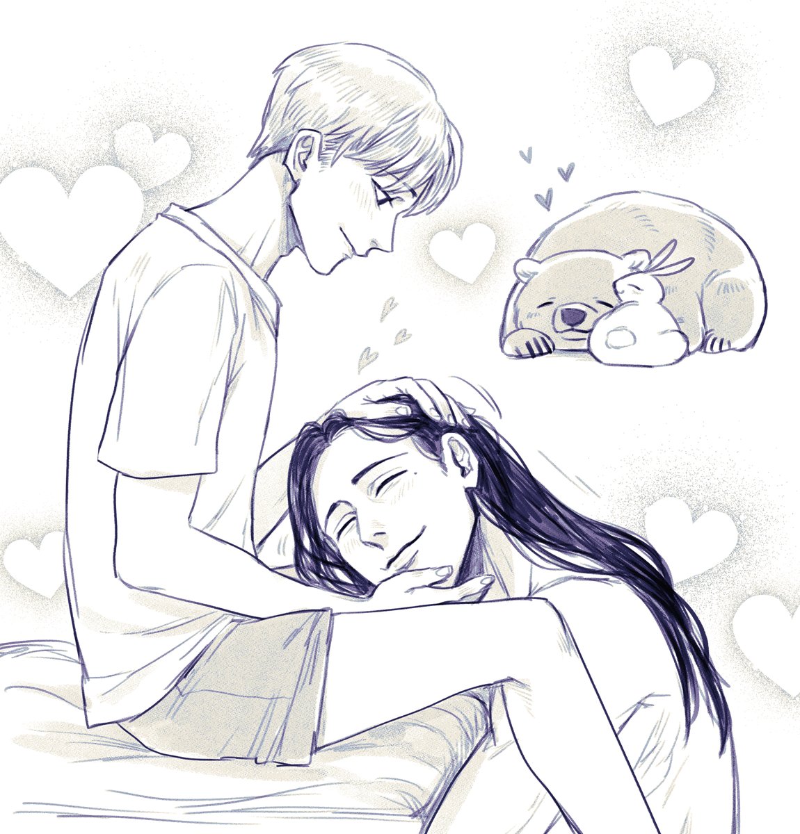 NK_asperako's tweet photo. doodles about my OC and @KAISTUDIO85 's OC https://t.co/abRR0xWjqF