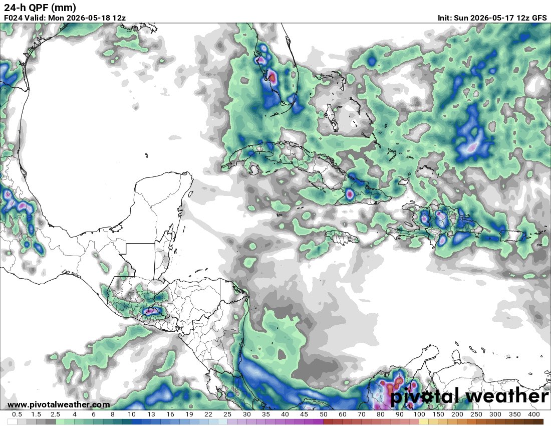 ClimaenGuate's tweet photo. Este domingo siguen las altas temperaturas en todo el país con mayor ingreso de humedad, sintiendonse calor sofocante y más fácil sudar. 

Ojo, en la tarde o noche  potencial de lluvias y tormentas en sectores de sur oriente, oriente, bocacosta y suroccidente. No se descartan algunas en el centro y Verapaces. No se esperan lluvias generalizadas, en algunos lugares lloverá, en otros lloviznas alborotando más el calor, en otros sin lluvia. Eso si, existe potencial de subirás y violentas tormentas locales con viento y hasta granizo.