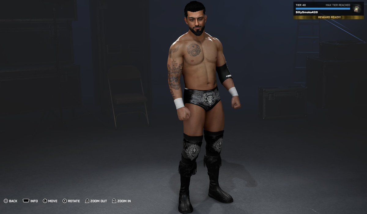 AlmostfadedG's tweet photo. Updated Santos Escobar W.I.P
Happy with how he’s coming out 
#WWE2K26 #SantosEscobar https://t.co/jIqbIczhHb