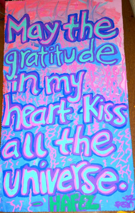 BECKAH888's tweet photo. Art of the Day! "Kiss the Universe". Buy at: https://t.co/dKQ7ZizoSK https://t.co/7ftiCeZQ4c