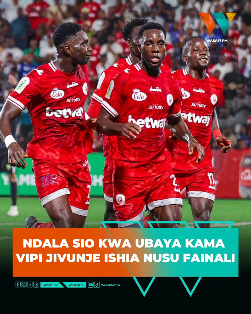wasafifm's tweet photo. 71’ SIMBA 3-0 TRA

⚽️ CHAMA 
⚽️ AURA 
⚽️ MWALIMU 

#CRDBConfederationCup
#WasafiSports https://t.co/tAL0CYOtVc