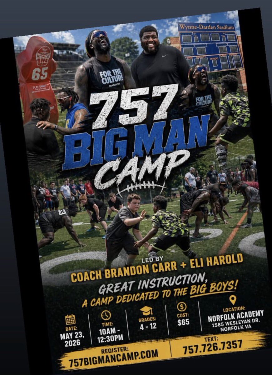 BigO1005's tweet photo. ⏰….. @BrandonC_Carr @CoachDuncanNSA @WillVapreps @PrepRedzoneVA  @PlayBookAthlete @Angiewill https://t.co/mFfouiH6kx