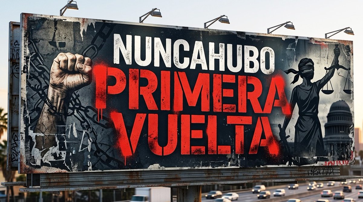 sindicadirector's tweet photo. @JNE_Peru 🇵🇪 NUNCA hubo 𝗣𝗥𝗜𝗠𝗘𝗥𝗔 𝗩𝗨𝗘𝗟𝗧𝗔
#ProclamaciónNula https://t.co/PG3xCVFwF8