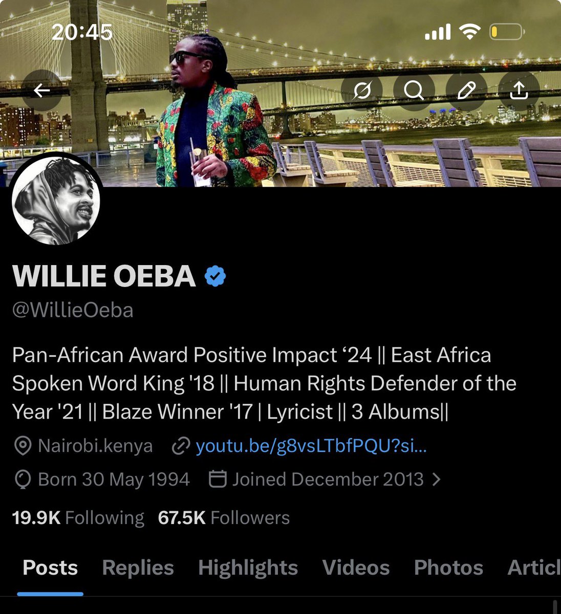 WILLIE OEBA tweet media