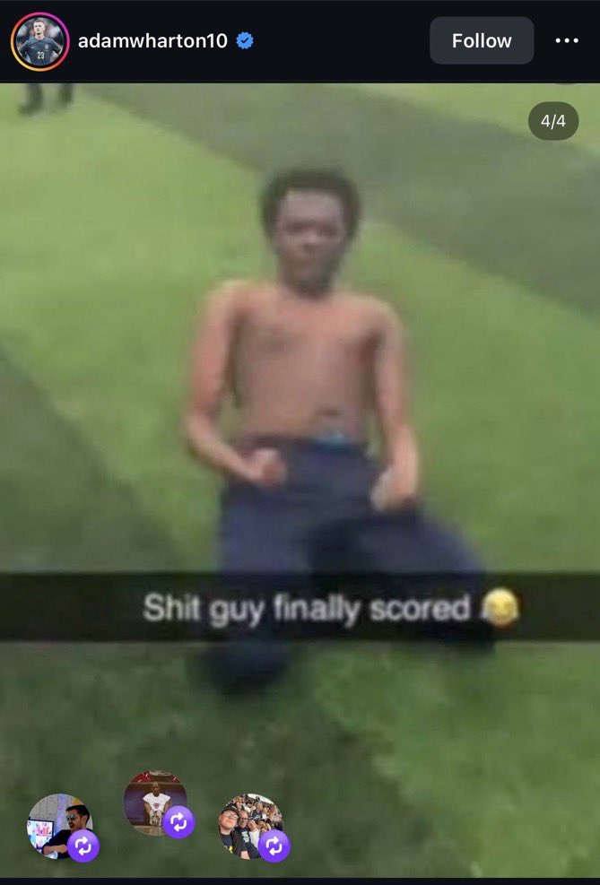 FTComps_'s tweet photo. 🚨 Adam Wharton on Instagram after his goal for Crystal Palace today. https://t.co/ckGjM9R1hx