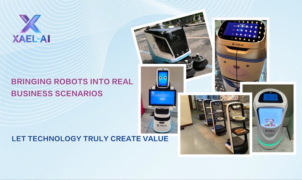 XAEL_AI's tweet photo. What XAEL-AI is doing is bringing these robots into shopping malls, restaurants, hotels, industrial parks, and many other real-world scenarios.
"To make robots not just for display, but to truly create value."
#XAELAI  #XAELAIAPP #XAELAIRobot https://t.co/GmGogK5lc3