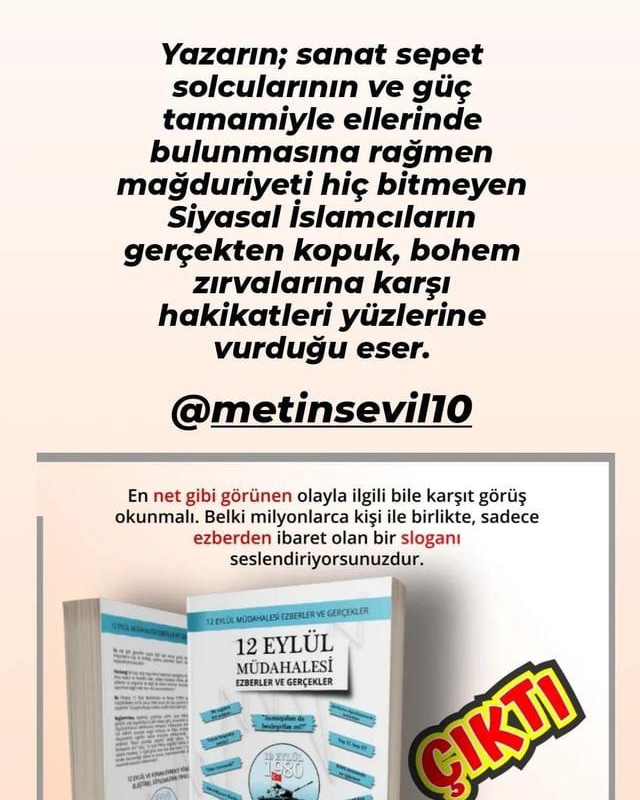 METİN SEVİL tweet media