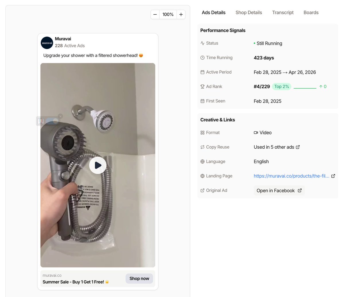 nicktheriot_'s tweet photo. This hand-held first-person shower head install video ad has been printing for months as their #4 top-performing ad because it took a boring invisible upgrade (water pressure) and turned it into a visible before/after transformation you can't unsee.

Plus the fact that it's still scaling in the home goods space (which is low-margin, high-competition, commoditized as hell) tells me the underlying psychology is so dialed in that the algorithm just keeps feeding it new audiences without burning out.

Initially, the hook removes all friction immediately.

"Today I'm gonna be installing the viral high pressure shower head"

Unlike "check out this cool product" bullshit, this ad is solving the entire purchase anxiety most home upgrade brands suffer from in just 3 seconds with the installing angle.

These guys made it look like anyone can install it in 30 seconds.

The people who see this hook are:

- Already frustrated with weak water pressure
- Already aware their current shower sucks
- Already looking for a solution but hesitant to install something new

If you've ever stood under a weak stream contemplating why you're putting up with this, you're stopping your scroll right here.

This is textbook solution-aware messaging for a BORING problem, which is the hardest thing to pull off in home goods.

Then, they do something most brands are too scared to try.

They show the contrast so brutally simple your brain does the math for you.

Weak stream ❌
Powerful spray ✅

This works well as it's:

- Visual (you SEE the difference, not told about it)
- Instant (happens in under 10 seconds)
- Undeniable (the contrast creates belief, not persuasion)

This is the "show don't tell" framework executed at the highest level, that builds insane trust before you've even seen the product features.

It also introduces escalating value stacking.

• Built-in scalp massager.
• Transparent water filtration.
• Three spray settings.
• Matte gunmetal finish.
• One-thumb pause button.

This is the epiphany loop.

You're buying a multi-functional upgrade system that keeps revealing "oh it also does THIS?" instead of some random shower-head.

That's how you escape the commoditized bathroom hardware trap.

Another thing is the features are shown as ACTIONS, not bullet points.

⦁ Scalp massager physically massages your head in real-time
⦁ Water filter visibly traps sediment through transparent chamber
⦁ Spray modes switch instantly with one-hand control
⦁ Pause button clicks mid-shower without reaching for knobs

Instead of just listing "massage function" and "filtration system" like every other shower head brand, these guys are SHOWING the features doing the work.

When you watch the transparent filter catching sediment in real-time, your brain stops asking "does this work?" and starts asking "where do I buy this?"

This is also why the retention rates on this video are crushing.

Every 2-3 seconds there's a new reveal, a new feature, a new spray mode switch.

Your dopamine doesn't have time to drop.

You can't scroll because you want to see what else it does.

Then they drop a sniper-level friction removal.

"Simple plug-and-play installation shown without complexity."

This is dog-whistle objection handling.

When you show someone how easy installation actually is better than they imagined it, their brain automatically assumes the hard part is already solved.

Another upside is, the feature order is engineered for trust escalation.

⦁ Pressure first (main benefit, gets you watching)
⦁ Scalp massager second (comfort upgrade, emotional hook)
⦁ Water filter third (health reassurance, safety signal)
⦁ Spray modes fourth (control, personalization, versatility)

By the time you see the fourth feature, every trust barrier has been pre-handled inside the creative itself.

That's why the conversion rate stays high.

It's built for cold traffic too.

This ad works on people who've never heard of Muravai because:

⦁ Visualizes a problem they experience daily (weak pressure)
⦁ Shows transformation instantly (before/after in 10 seconds)
⦁ Introduces escalating value they didn't expect (massage, filter, modes)
⦁ Proves ease of installation without saying a word 

That's why it scales without burning out.

So what should you steal from this?

If you're selling home goods, bathroom hardware, or any physical upgrade product:

- Personify the transformation (before/after contrast so obvious it's undeniable)

- Show installation without complexity (remove the "this might be hard" objection in 2 seconds)

- Introduce escalating feature value (each new feature increases justification after they're already interested)

- Show features as ACTIONS, not specs (massager massaging, filter filtering, modes switching)

- Use hand-held first-person perspective (puts them in the experience before they own it)

- Stack trust signals through feature order (performance → comfort → safety → control)

- Build retention with reveals every 2-3 seconds (new feature, new mode, new angle)

- Stop running boring "professional installer" creative

If your home goods ads are still showing stock footage of pristine bathrooms with text overlays listing features, you're getting destroyed by ads like this that turn a boring upgrade into a visible transformation with escalating value reveals.

This ad works because it doesn't sell a shower head.

It sells a story where weak water pressure was the villain, and replacing it takes 30 seconds and gives you 5 upgrades you didn't know you needed.

That's why it's been their #4 top converting ad for months.